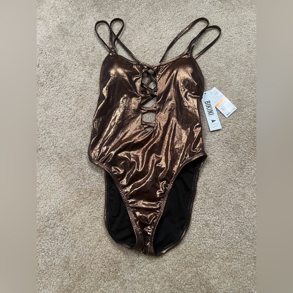 COPY - Brand new with tags metallic brown swimsuit